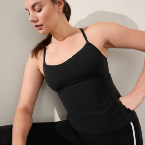 Black Vital Built-In Bra Tank _ Fashionse